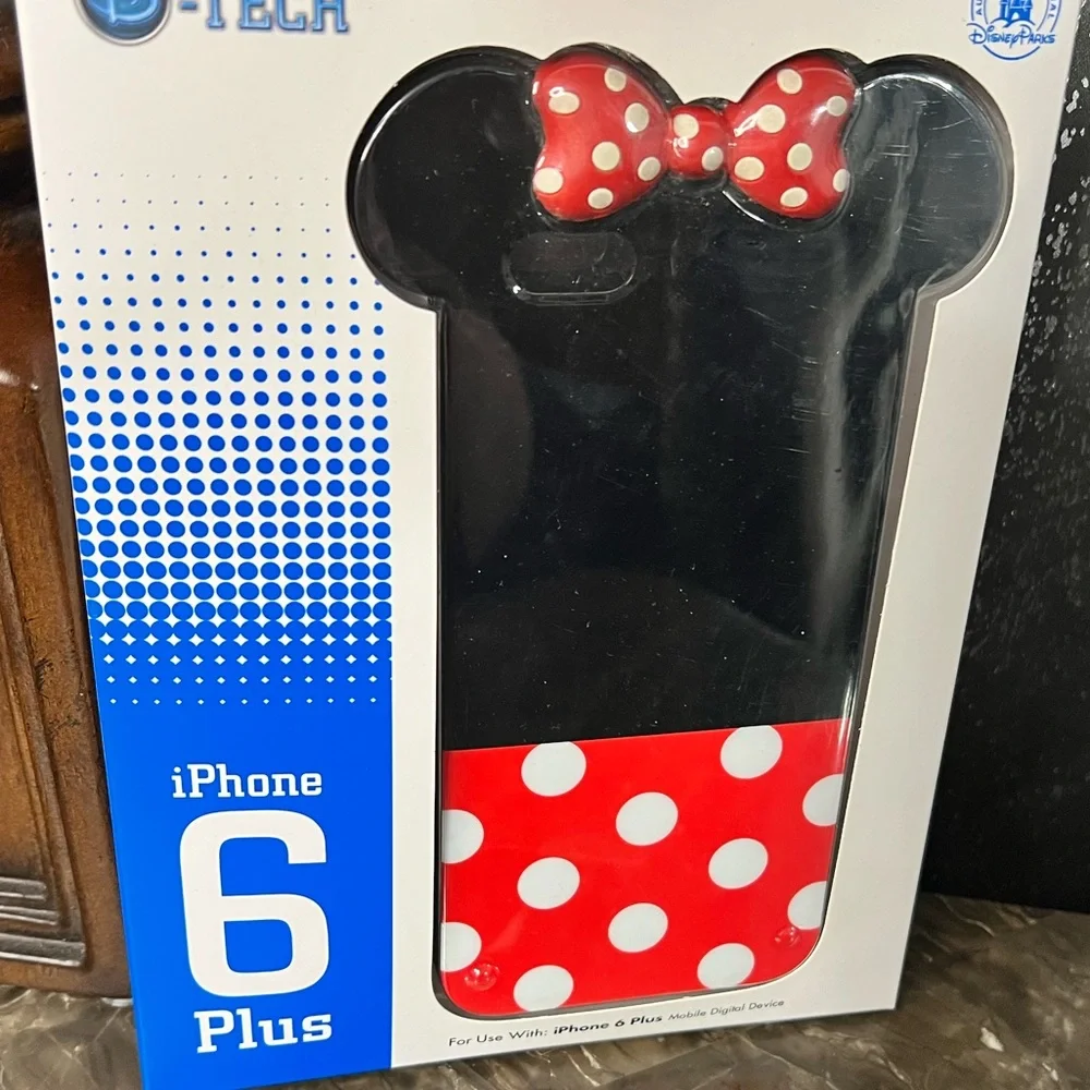 Disney D-Tech iPhone 6 Plus Case - Minnie Mouse - Black and Red with Polka Dots